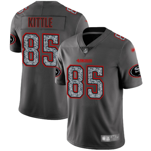 San Francisco 49ers Limited Gray Men George Kittle NFL Jersey #85 Static Fashion->women nfl jersey->Women Jersey